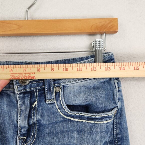 Vigoss Jeans Womens 4 Blue Skinny Leg Medium Wash Mid Rise Ankle Casual Denim - Picture 3 of 12